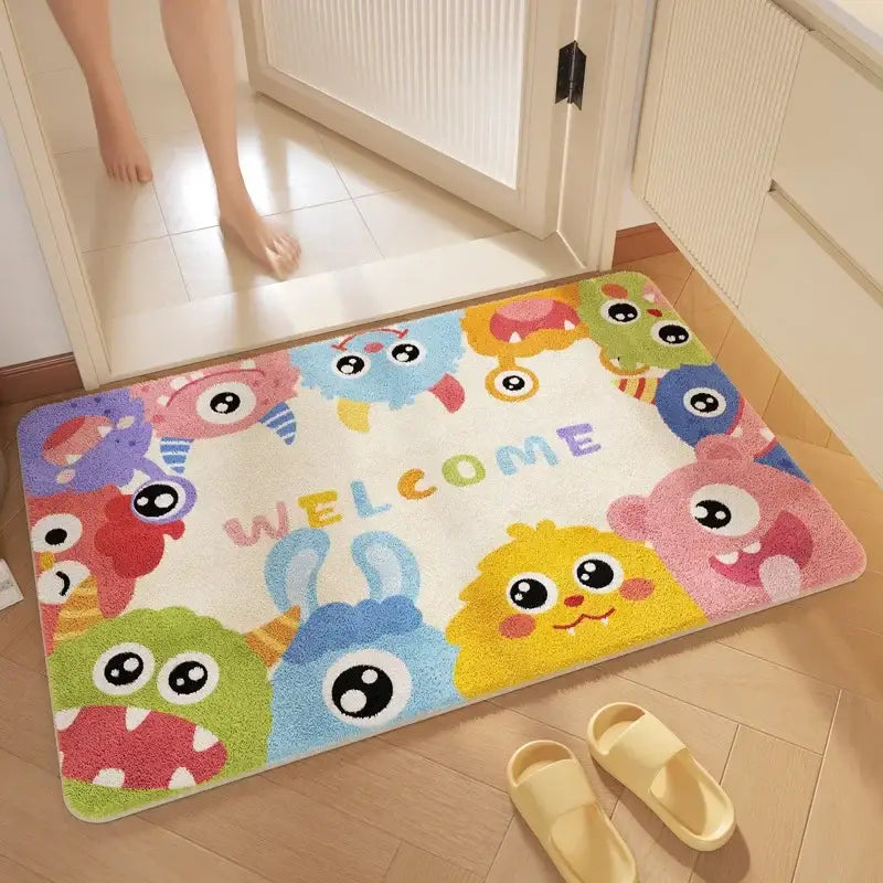 Pink Plush Bathroom Mat
