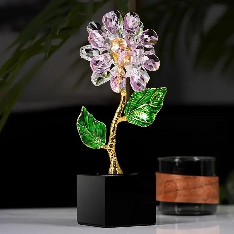 Crystal Sunflower Sculpture