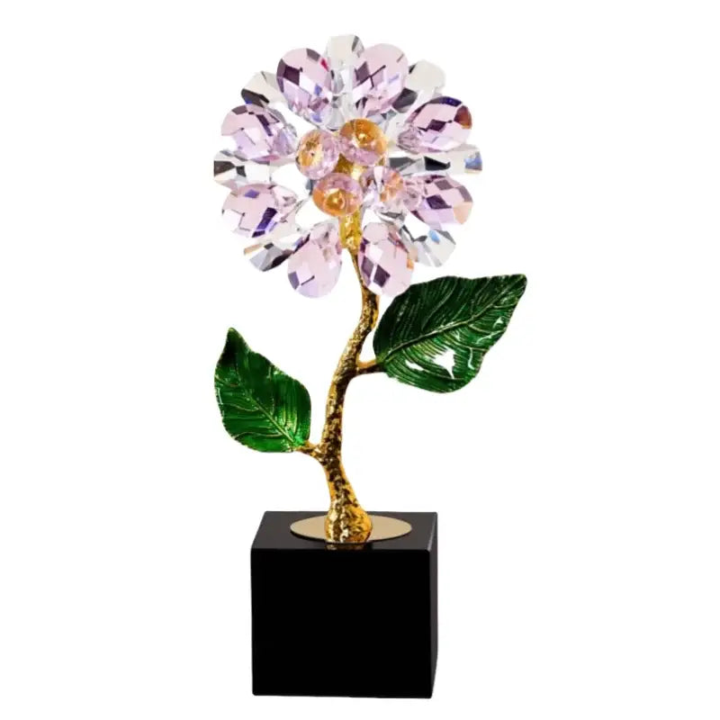 Crystal Sunflower Sculpture
