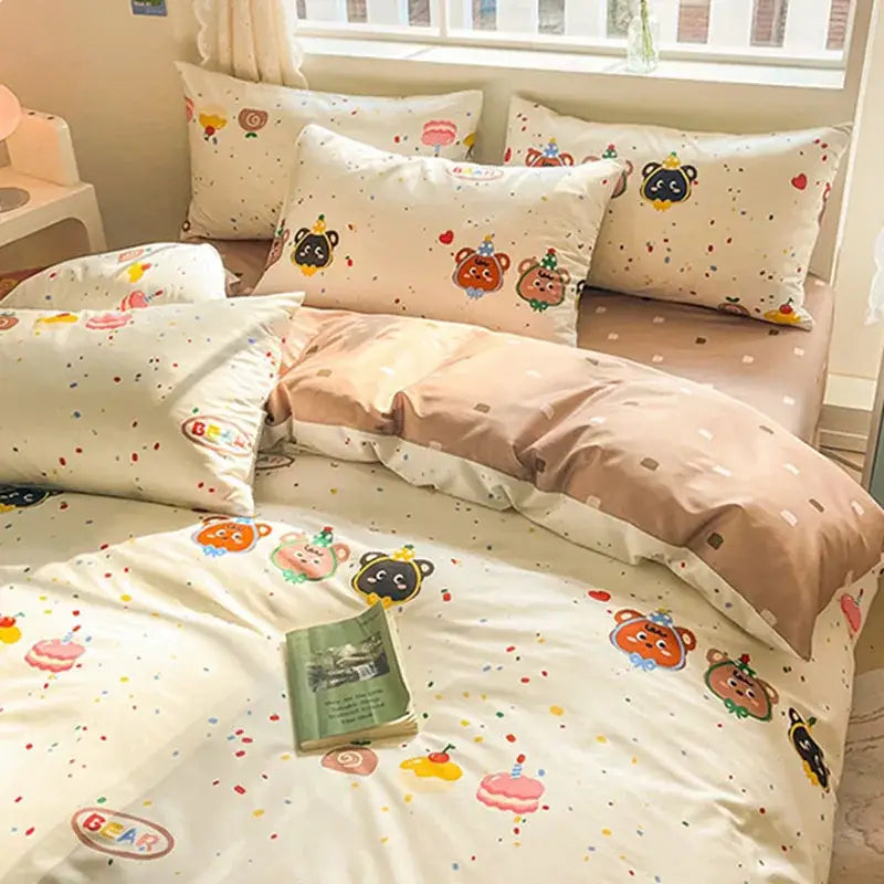 Cotton Cartoon Bed Set