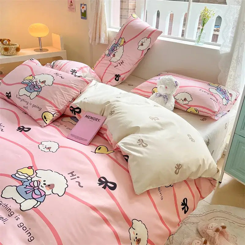 Cotton Cartoon Bed Set