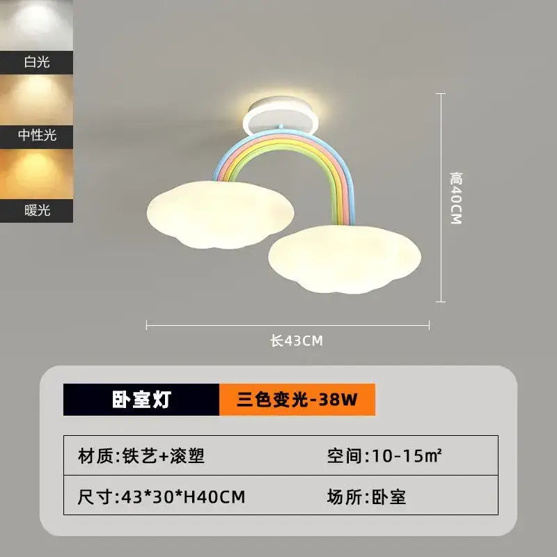 Tricolor Rainbow Ceiling Lamp