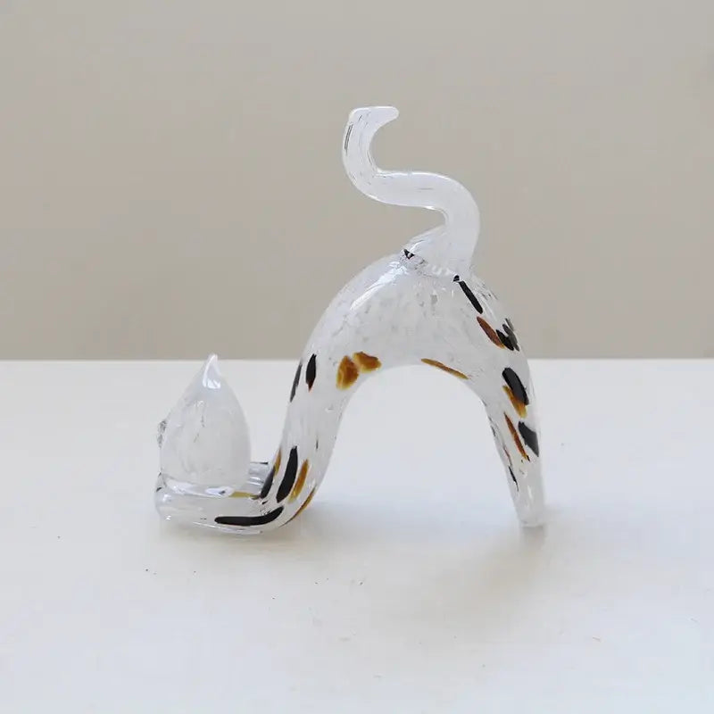 Pink Crystal Cat Figurine