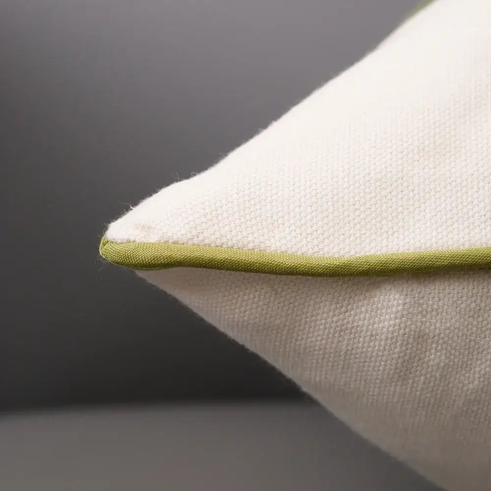 Cream Embroidered Cushion Cover