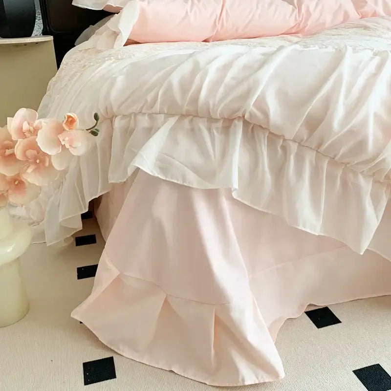 Pink Princess Lace Bedding