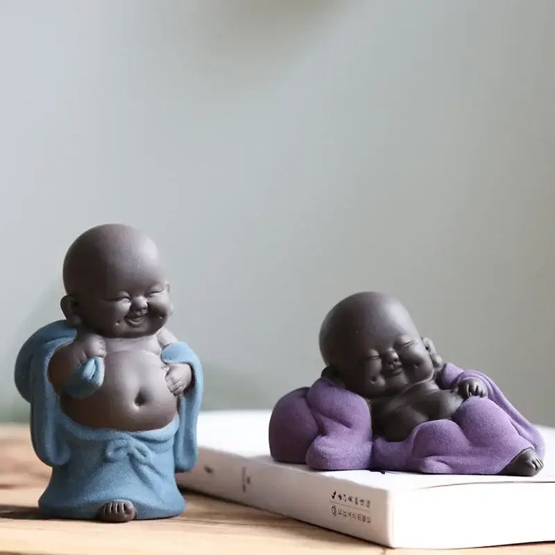 Ceramic Buddha Tea Sculpture