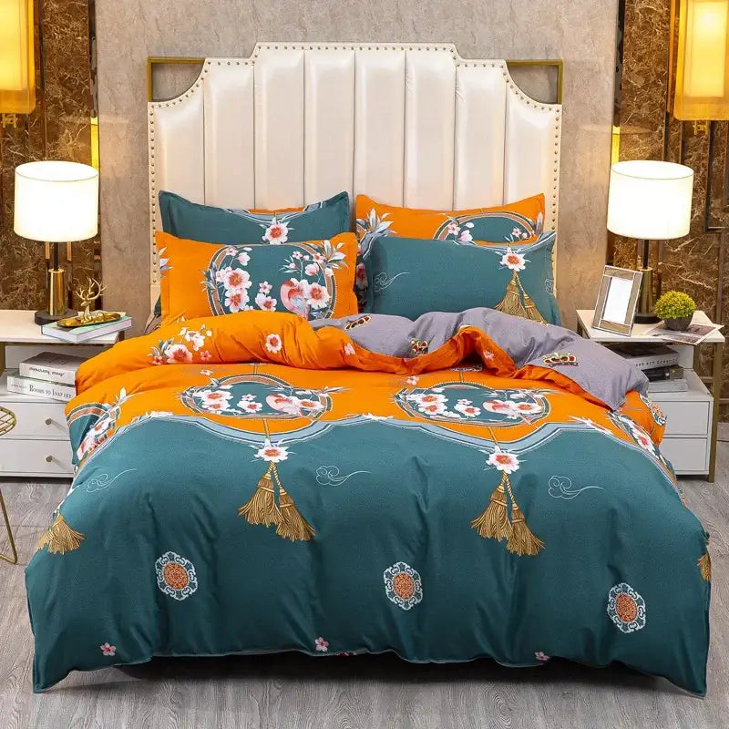 Pink Heart Satin Bedding