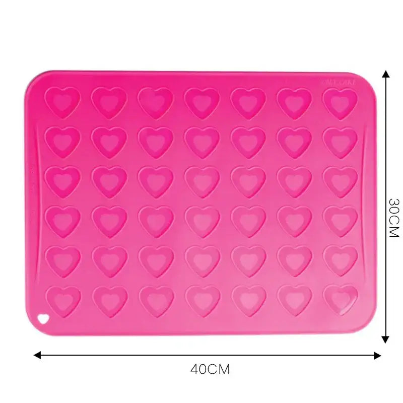 Pink Heart Silicone Baking Mat
