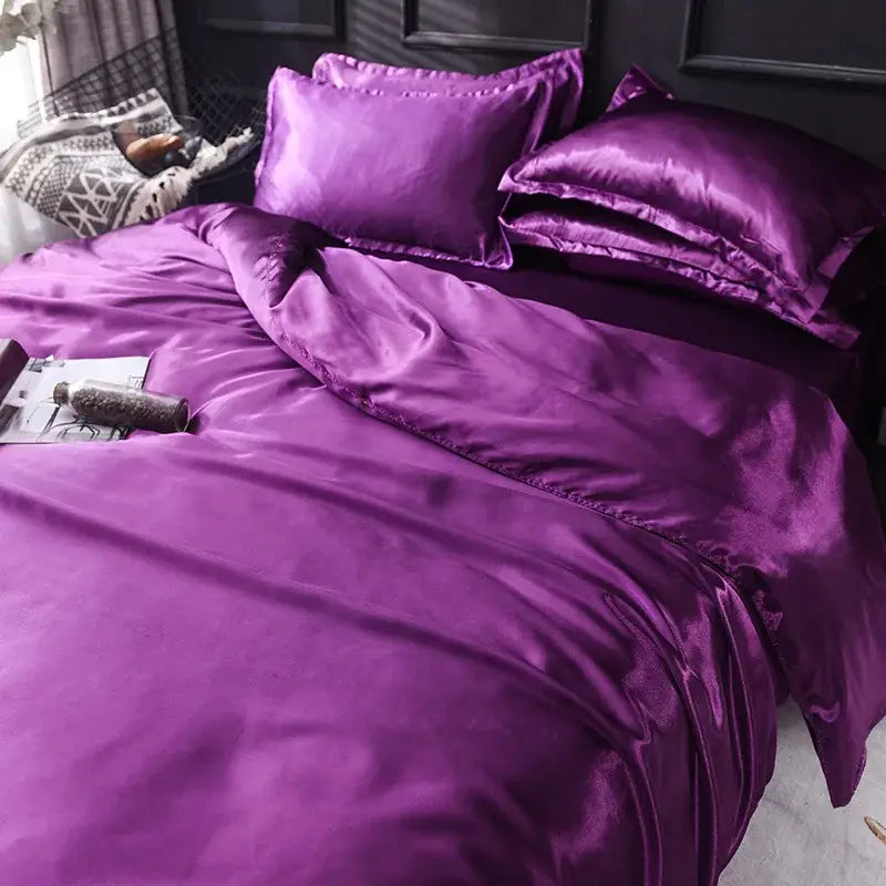 Pink Rayon Satin Bedding