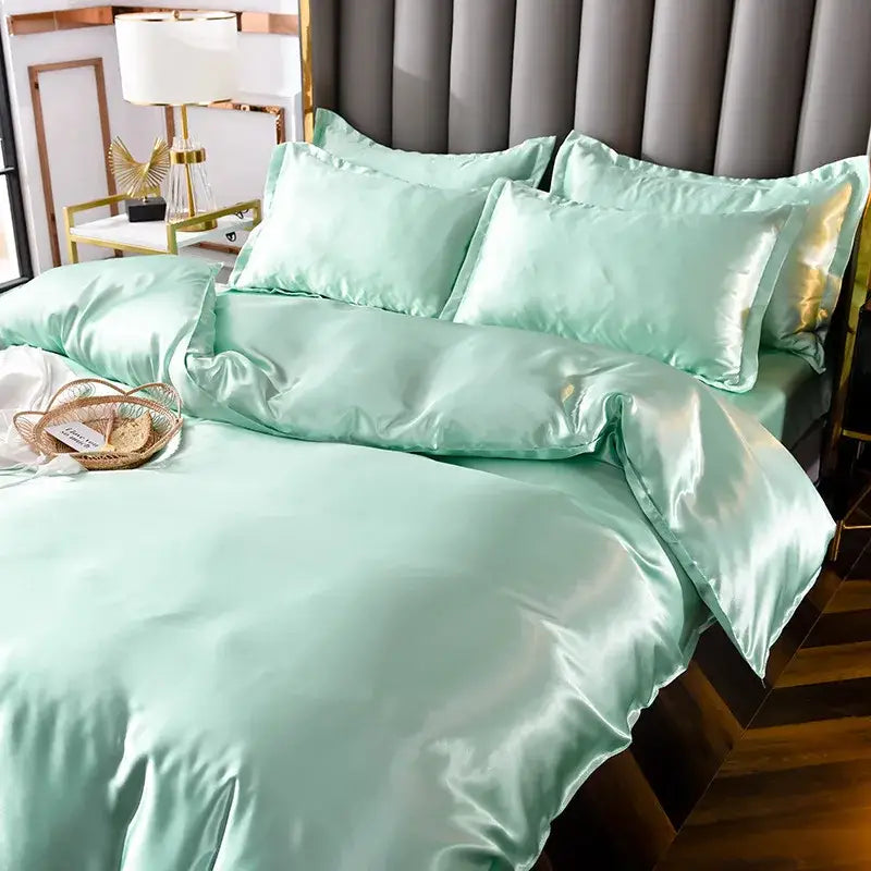 Pink Rayon Satin Bedding