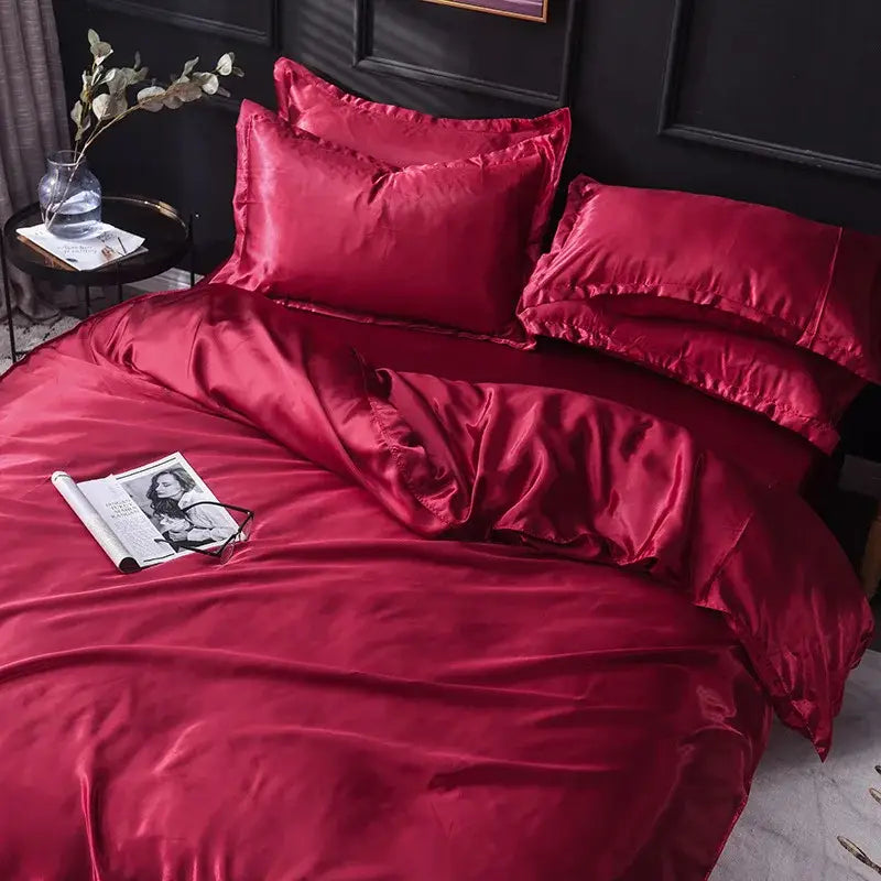 Pink Rayon Satin Bedding