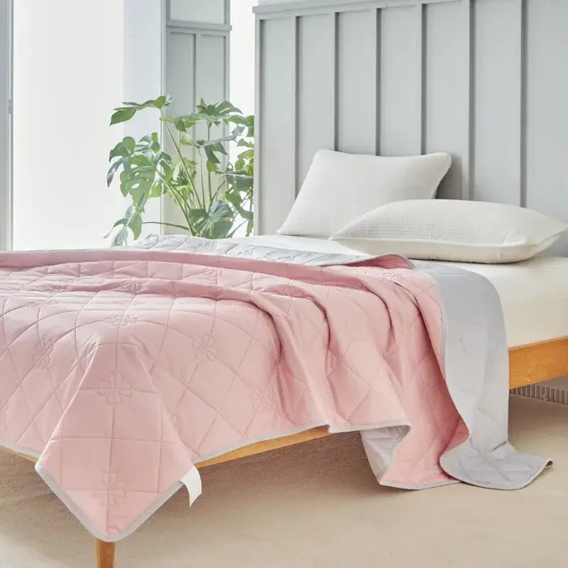 Pink Quilted Summer Blanket