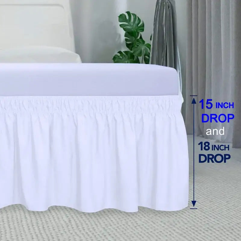 Pink Ruffled Bed Skirt