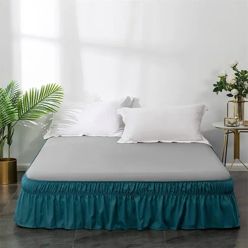 Pink Ruffled Bed Skirt