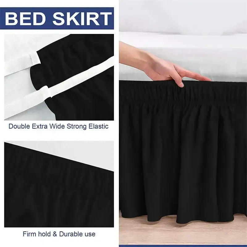 Pink Ruffled Bed Skirt