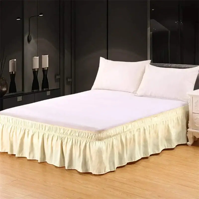 Pink Ruffled Bed Skirt
