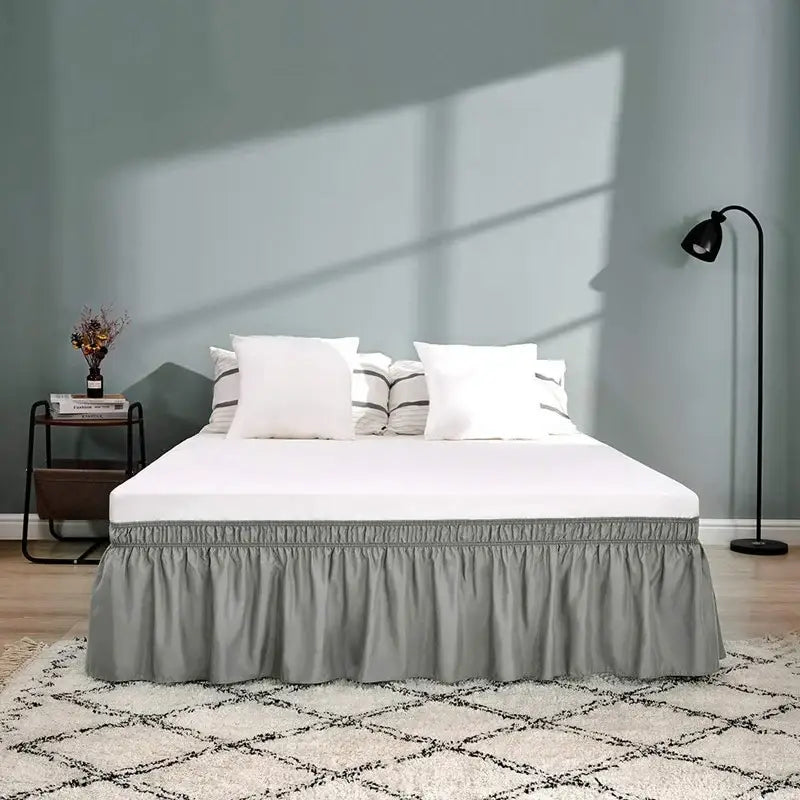 Pink Ruffled Bed Skirt