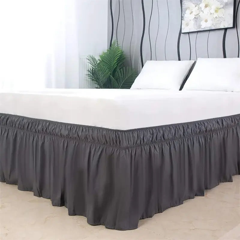 Pink Ruffled Bed Skirt