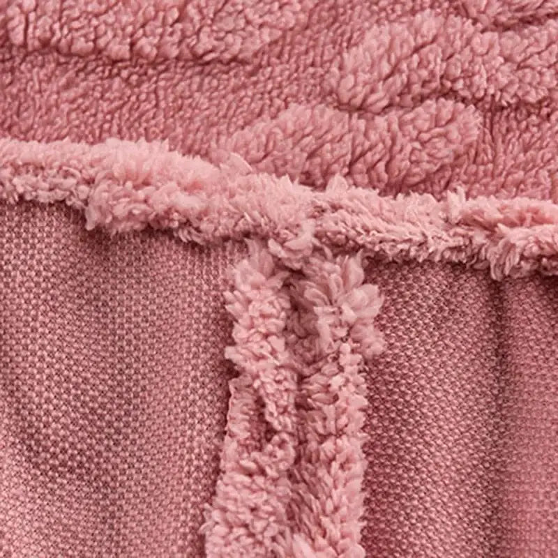 Pink Fleece Queen Bed Sheet