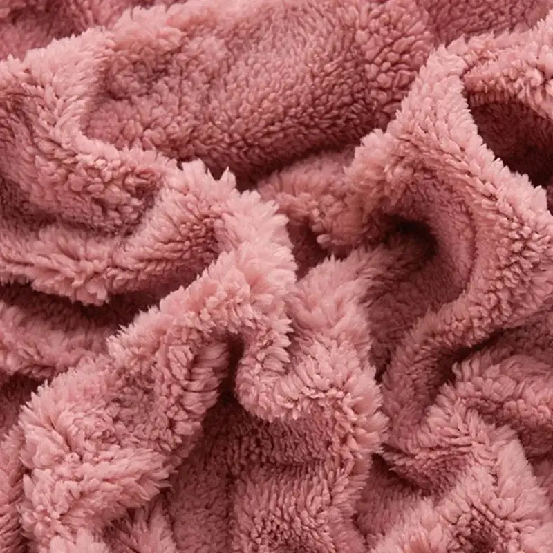 Pink Fleece Queen Bed Sheet