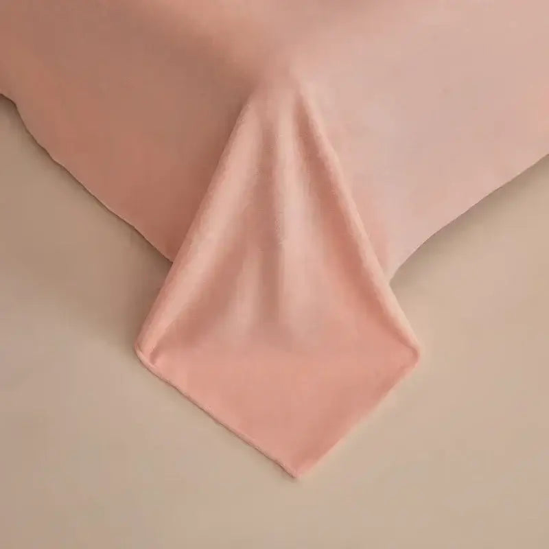 Pink Winter Fleece Bedding Set