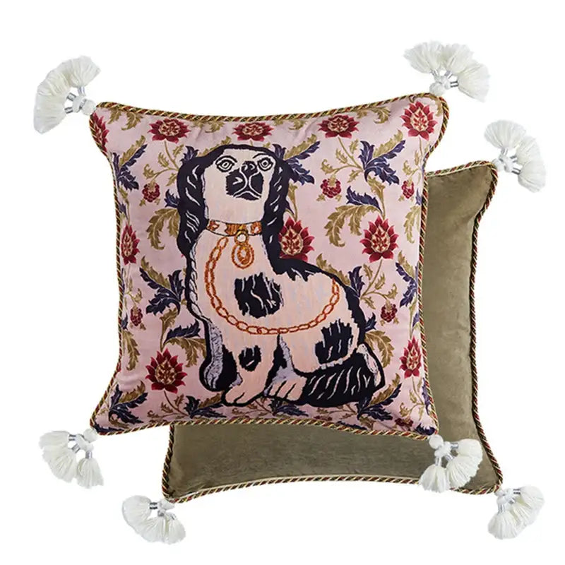 Pink Velvet Cushion Cover