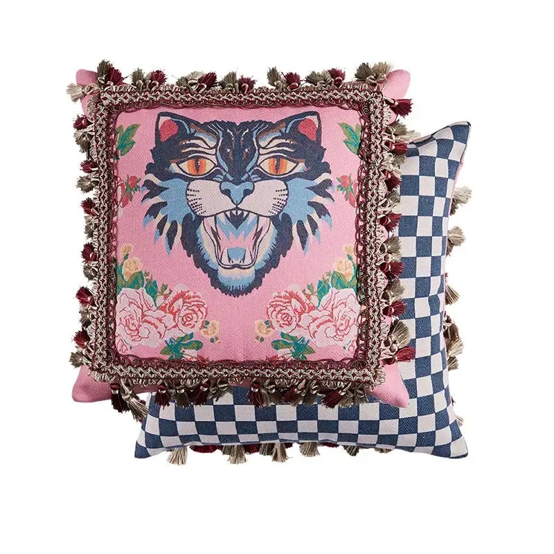 Pink Velvet Cushion Cover