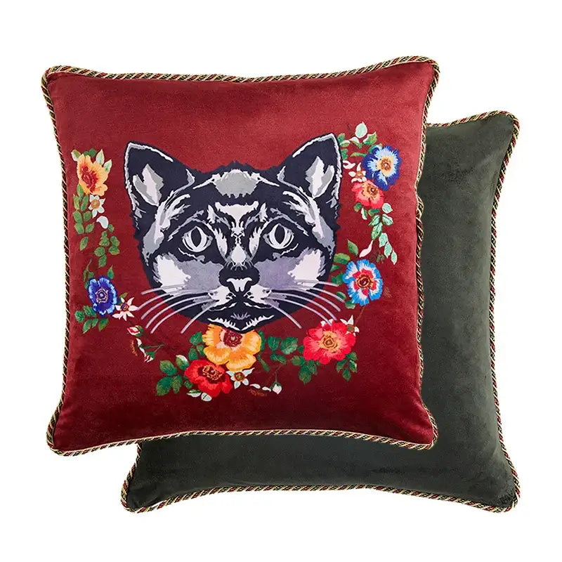 Pink Velvet Cushion Cover