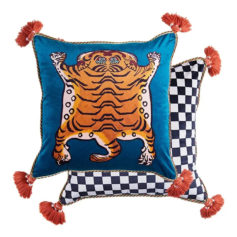 Pink Velvet Cushion Cover