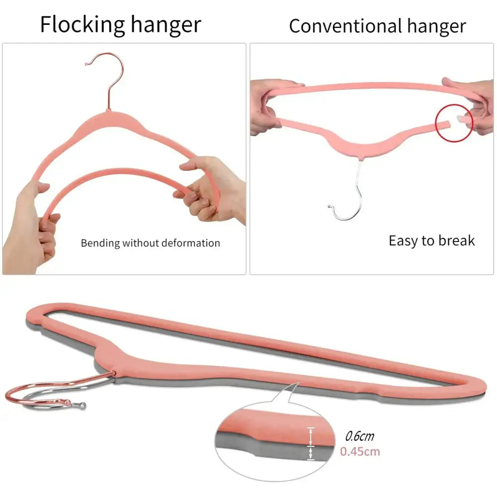 Pink Velvet Trousers Hanger