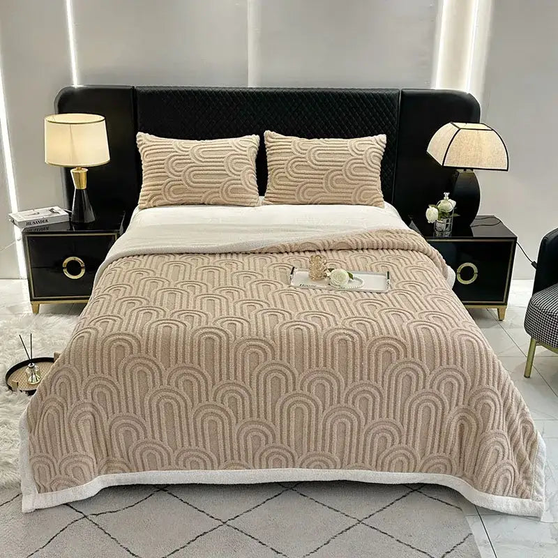 Flannel Arch Plush Blanket