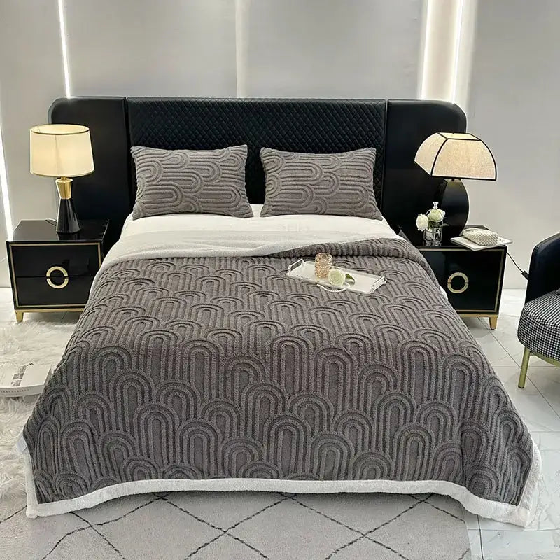 Flannel Arch Plush Blanket