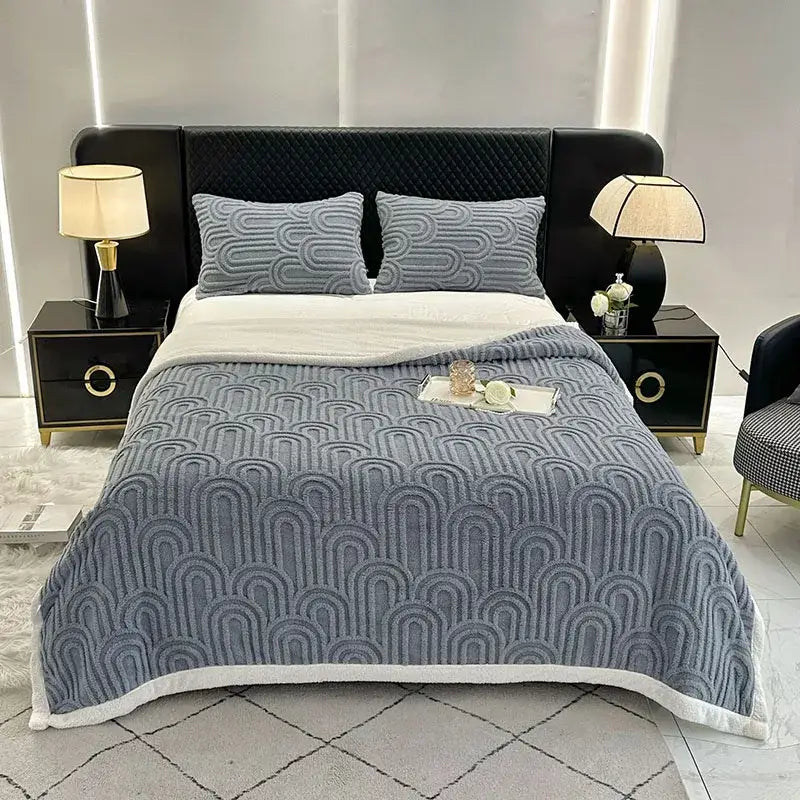 Flannel Arch Plush Blanket