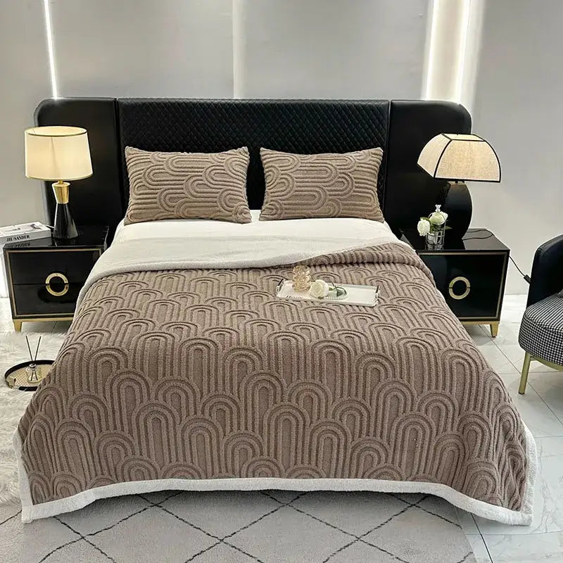 Flannel Arch Plush Blanket