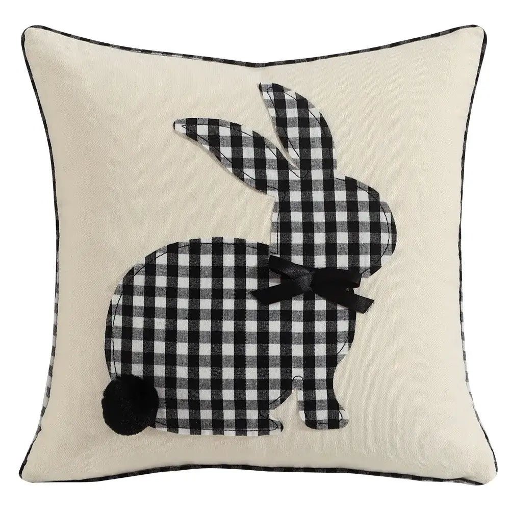 Floral Embroidered Cushion Cover