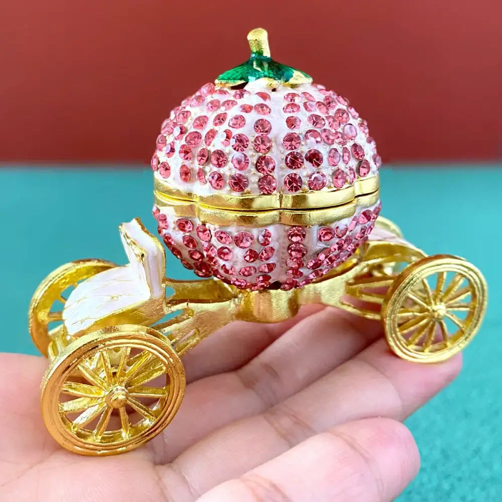 Rhinestone Crown Trinket Box