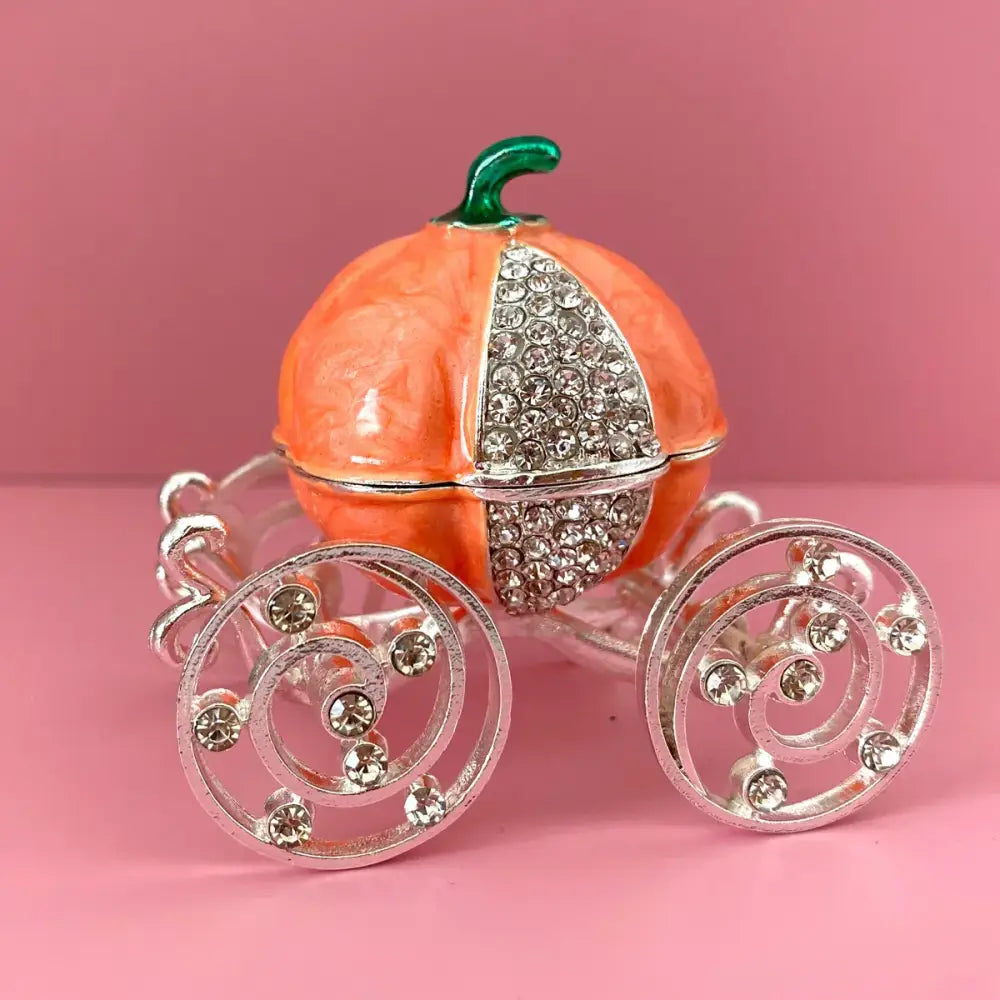 Rhinestone Crown Trinket Box