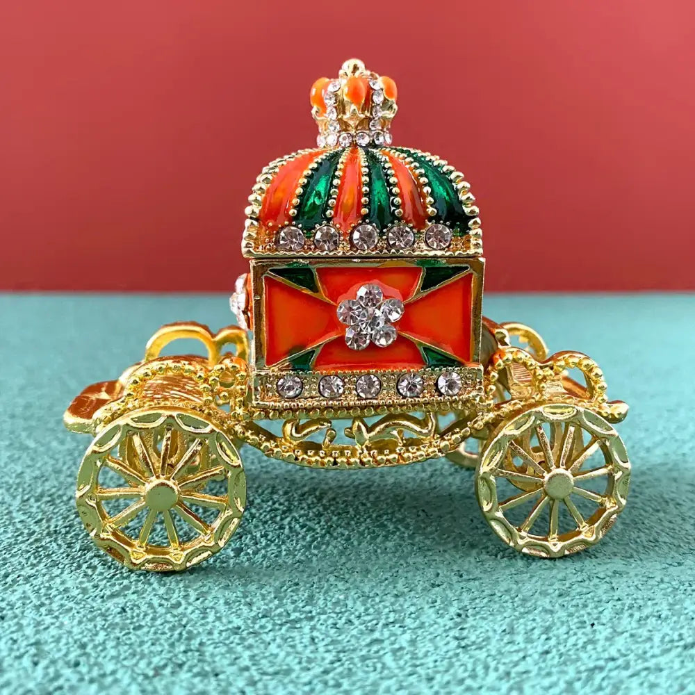 Rhinestone Crown Trinket Box
