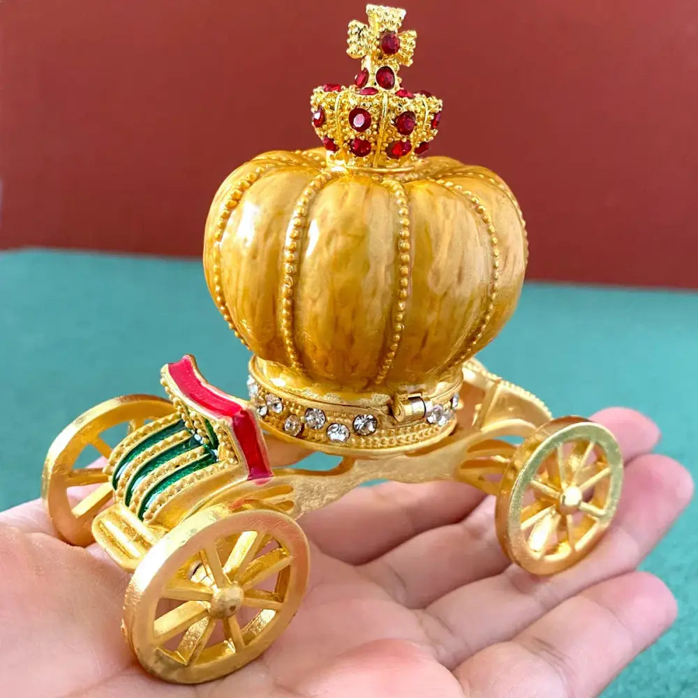 Rhinestone Crown Trinket Box