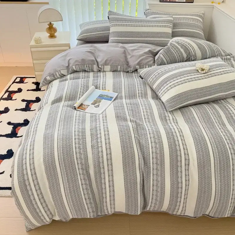 Striped Jacquard Cotton Bedding
