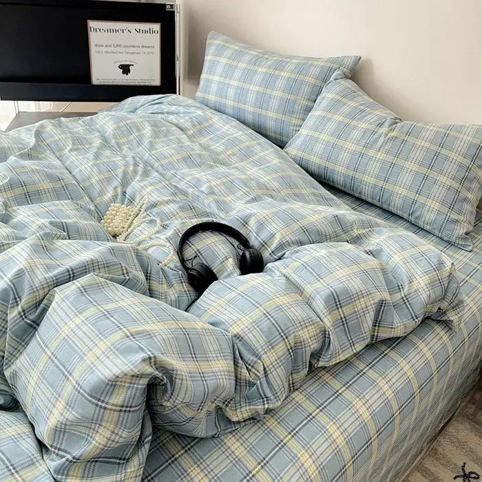 Cream Charcoal Cotton Bedding