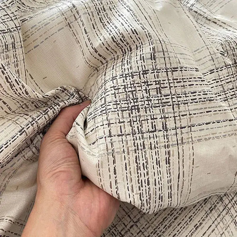 Cream Charcoal Cotton Bedding