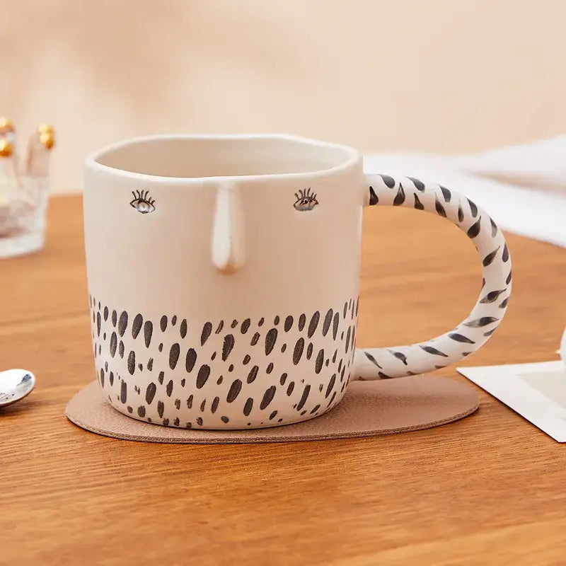 Ceramic Spotted Face Mug