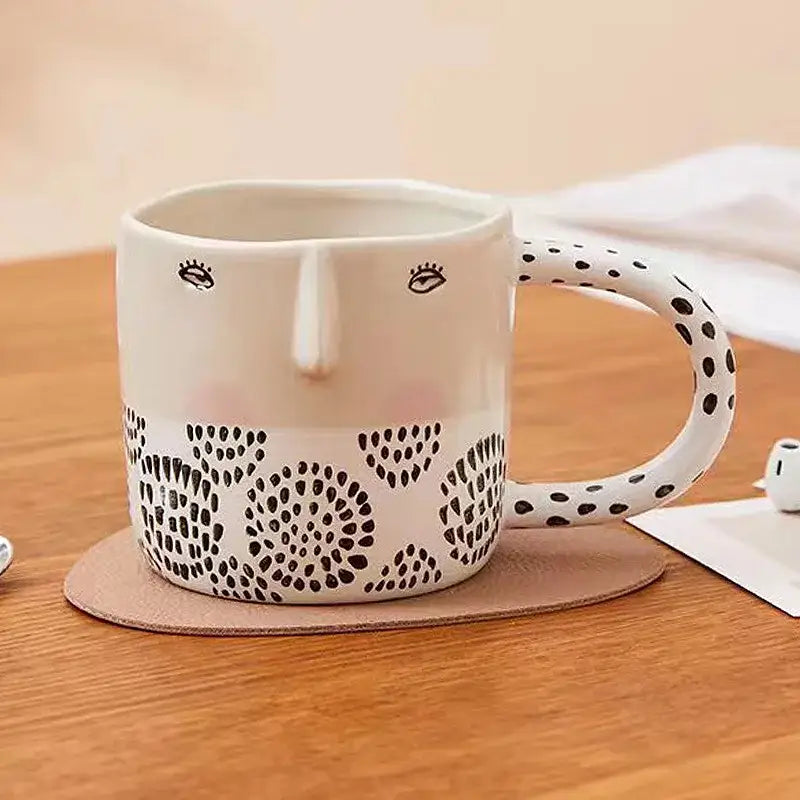 Ceramic Spotted Face Mug