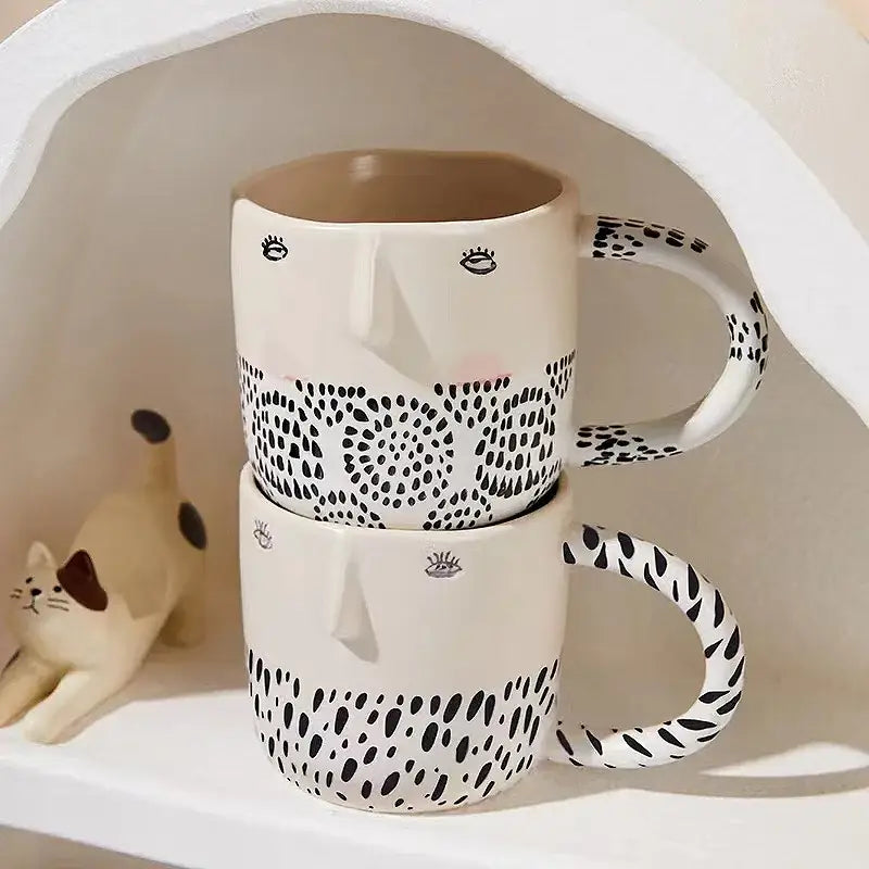 Ceramic Spotted Face Mug