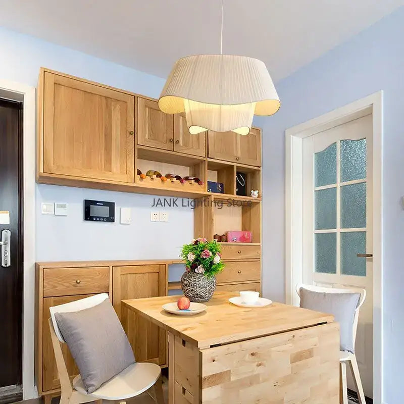 Beige Double Pendant Lamp
