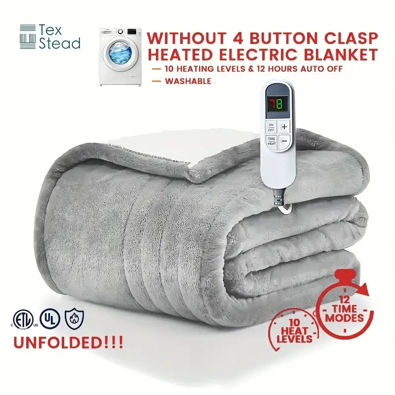 Red Electric Heated Blanket