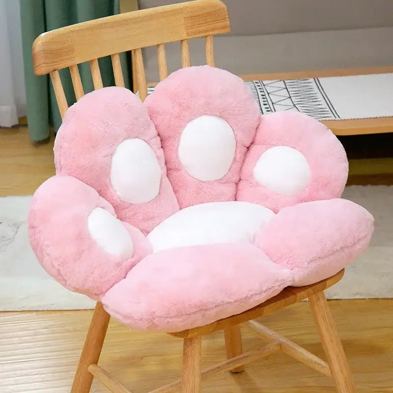 Gray Pink Cat Cushion