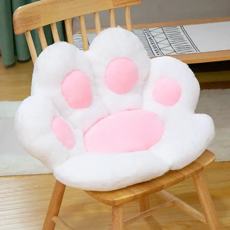 Gray Pink Cat Cushion