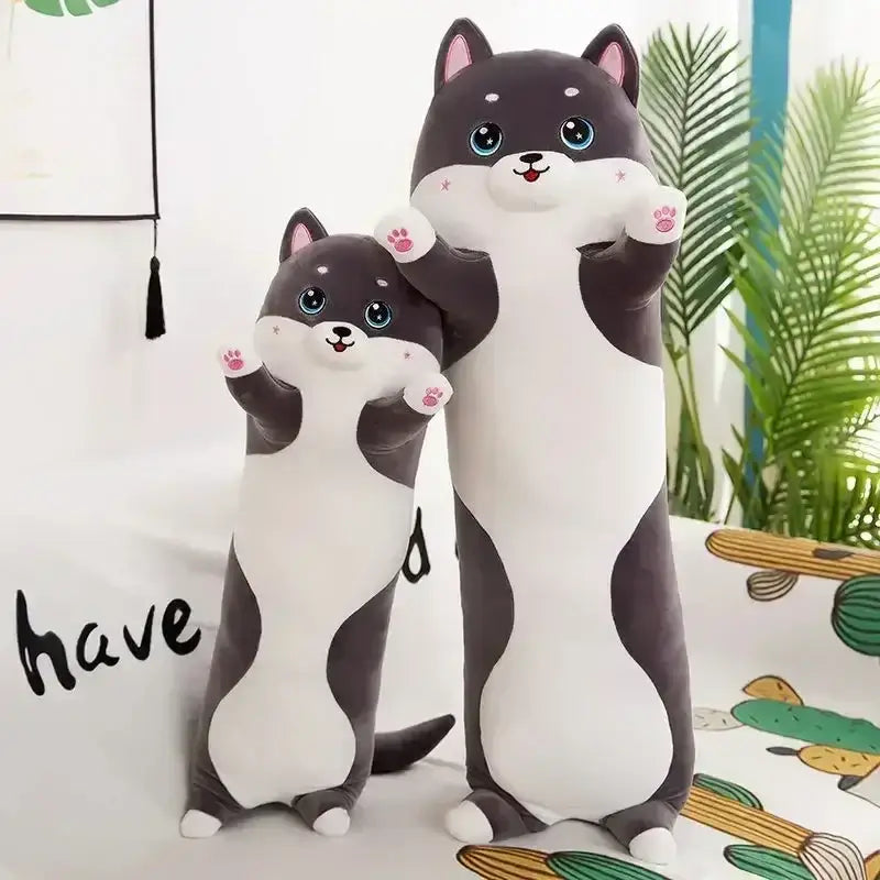 Gray White Body Pillow